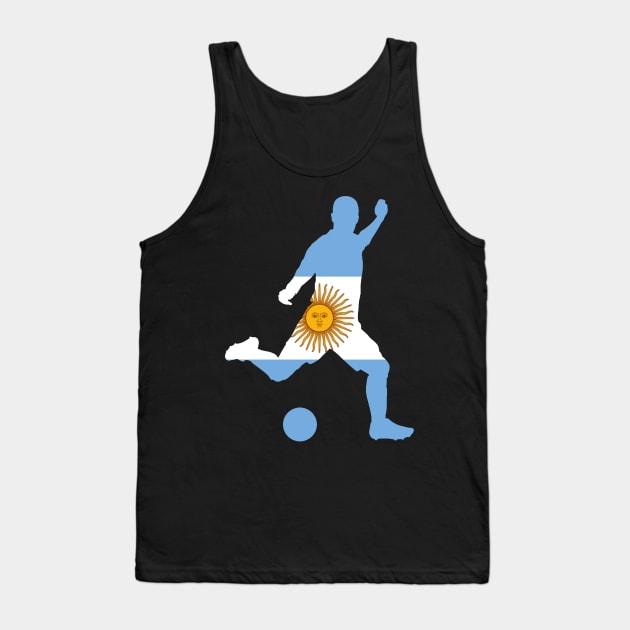 Argentina Football Tank Top by TShirtWaffle1